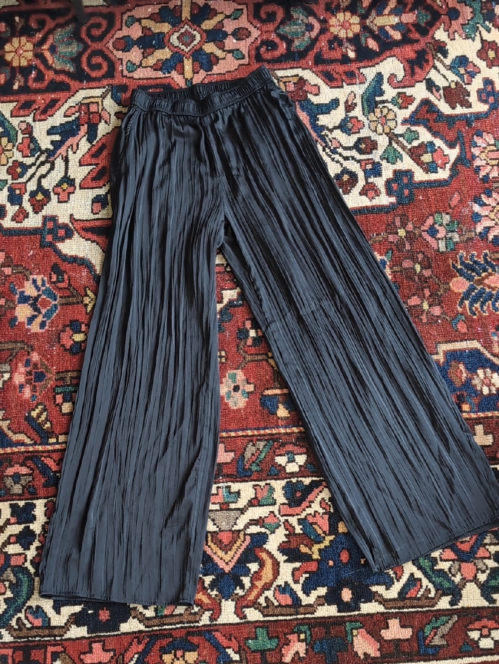 Gap Wide Leg Pleated Satin Pants